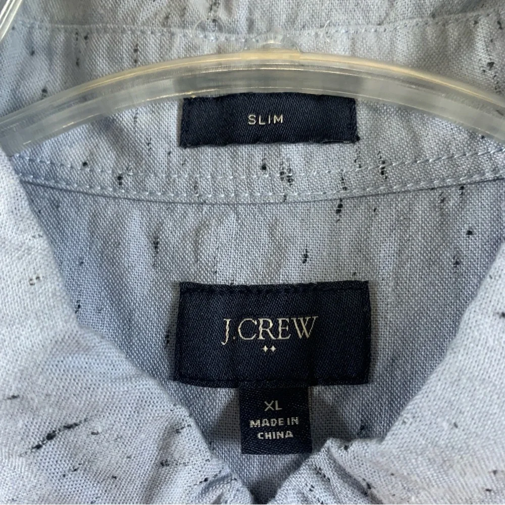 J.Crew Shirt‎ Men's Slim Long Sleeve Button Up Blue Size XL